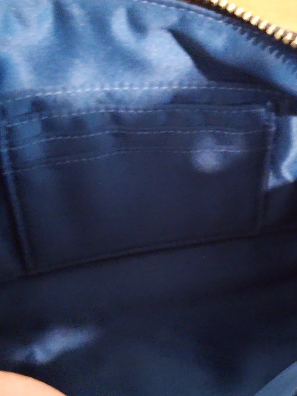 Coach Black signature C wristlet- clutch top zip-fob-handle